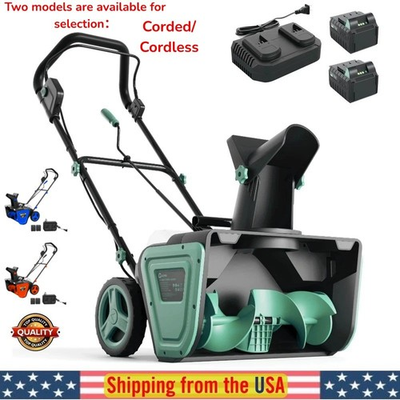 #ad #ad Electric Snow Blower Cordless Brushless Corded 20quot; Width 10quot; Depth 23FT Throw $197.56