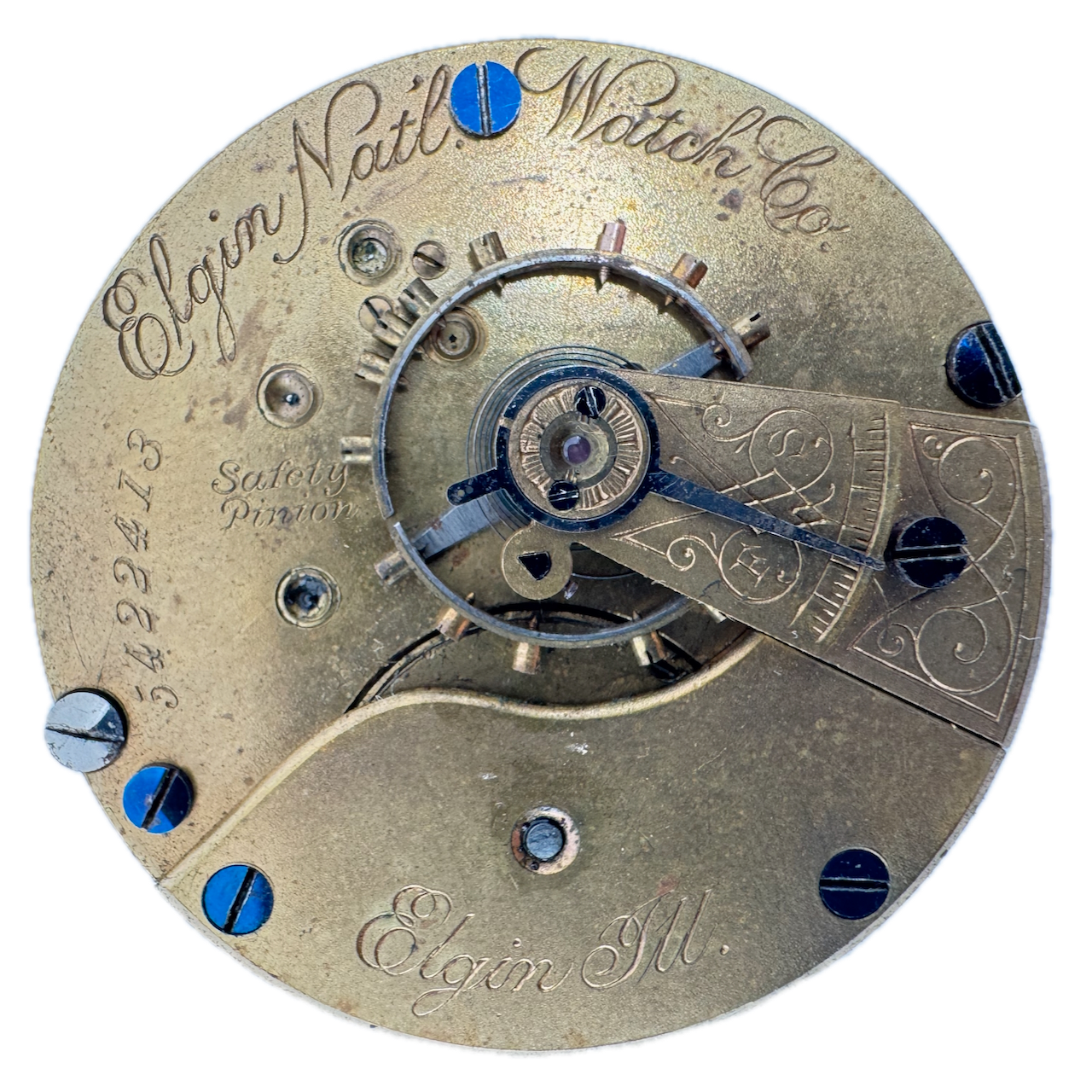 Antique 18s 1894 Elgin 7 Jewel Mechanical Pocket Watch Movement 73 USA