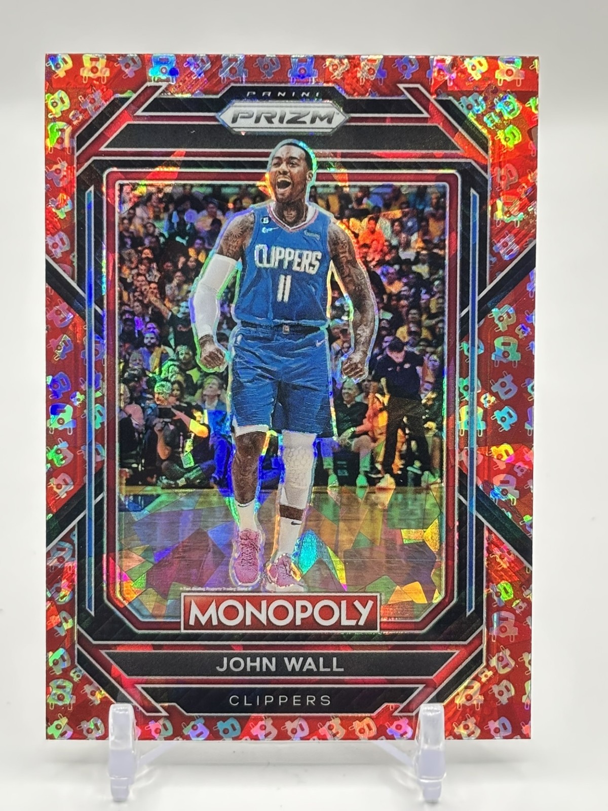 2022-23 Panini Prizm Monopoly John Wall #39 Free Parking Clippers