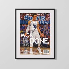 Duke Autograph SI Print - Tyus Jones - Won. Done.