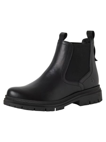 Damen Stiefel Leder Schwarz Tamaris GrößE 41, Winterstiefel, Schuhmode-image