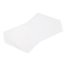 ABS Plastic Sheet 7 Inch x 4 Inch x 0.04 Inch ABS Styrene Sheets White 6 Pcs