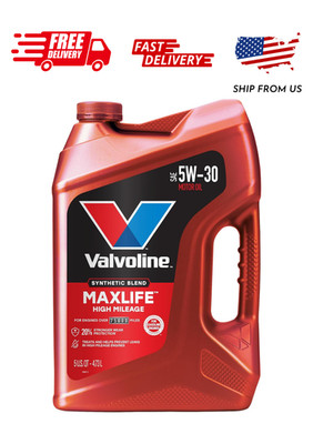 Valvoline High Mileage with MaxLife Technology SAE 5W-30 Synthetic Blend Motor O