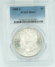 1880-S PCGS MS67 Morgan Silver Dollar Blast White
