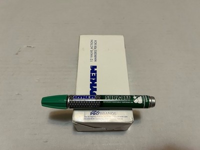 Brand New x12 DYKEM SUDZ-OFF Washable Temporary Ink Green Markers