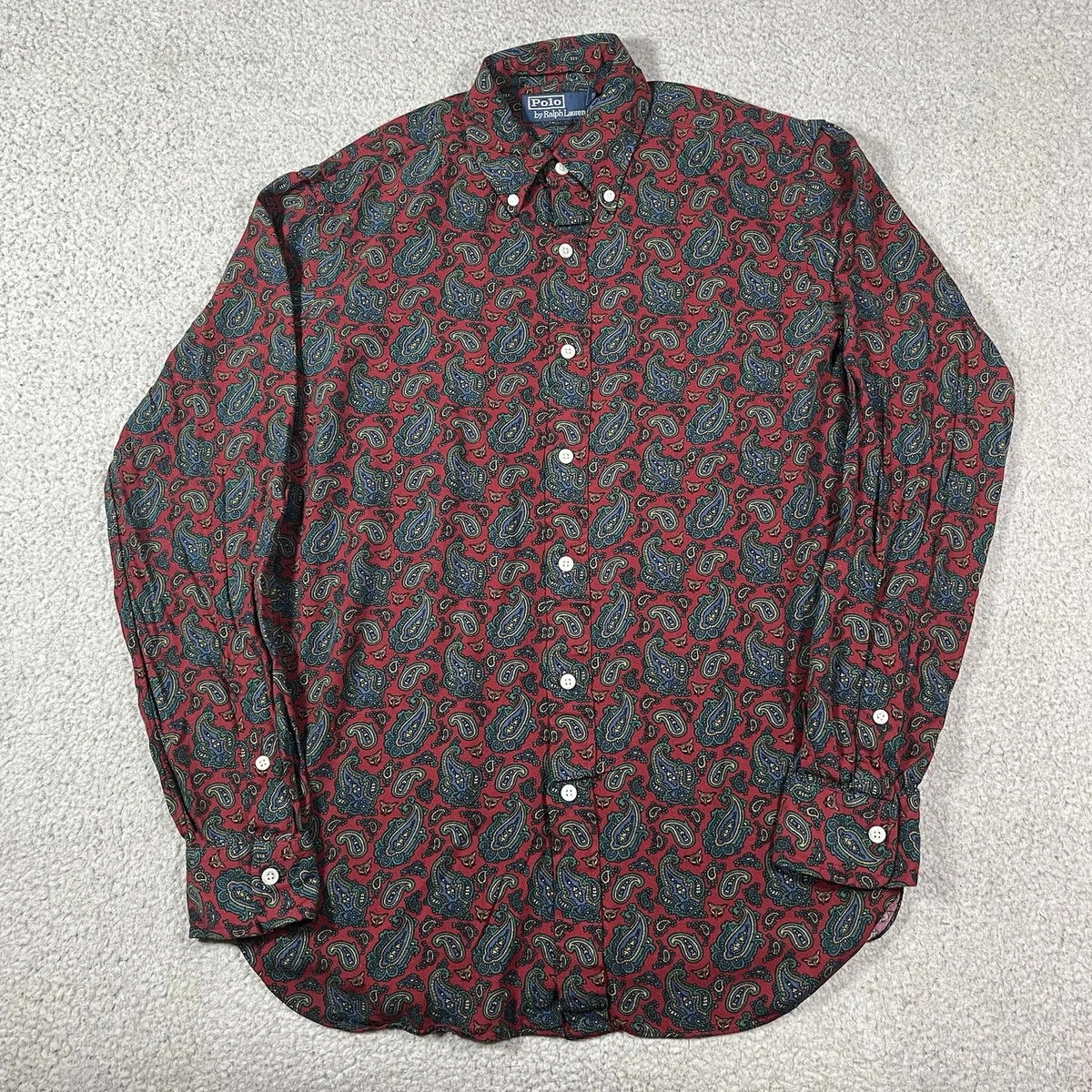 Polo Ralph Lauren Paisley Long Sleeve Casual Button-Down Shirts
