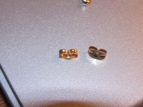 14kt Gold Earring Backs Butterfly For Stud Earrings 5mm