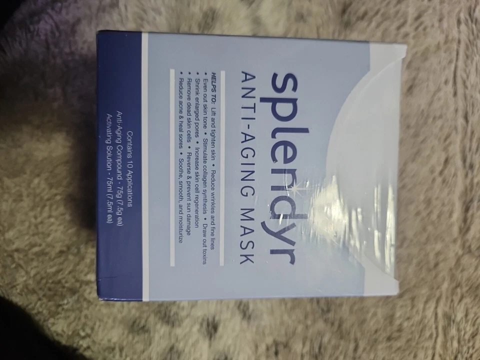 Splendyr Anti-Aging Mask 10 Applications Compound Activating Solution New Sealed - Image 3 of 4
