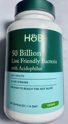  50 Milliarden lebende freundliche Bakterien PREBIOTIC, Holand und Barret