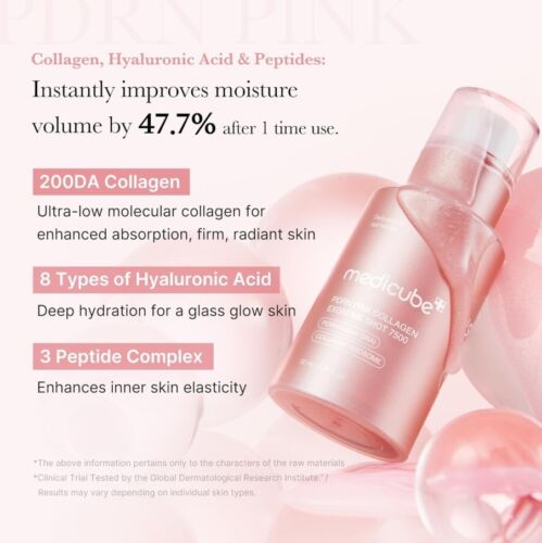 medicube PDRN Pink Collagen Exosome Shot Serum 7,500 PPM 30ml / 1.01 fl. oz. - Picture 4 of 7