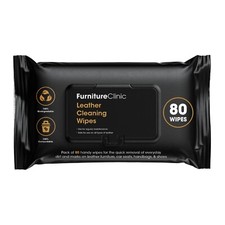 Leather Cleaning Wipes Sofas Car Seats Furniture - Pack of 80 - Biodegradable