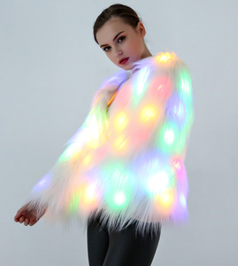 light up furry jacket