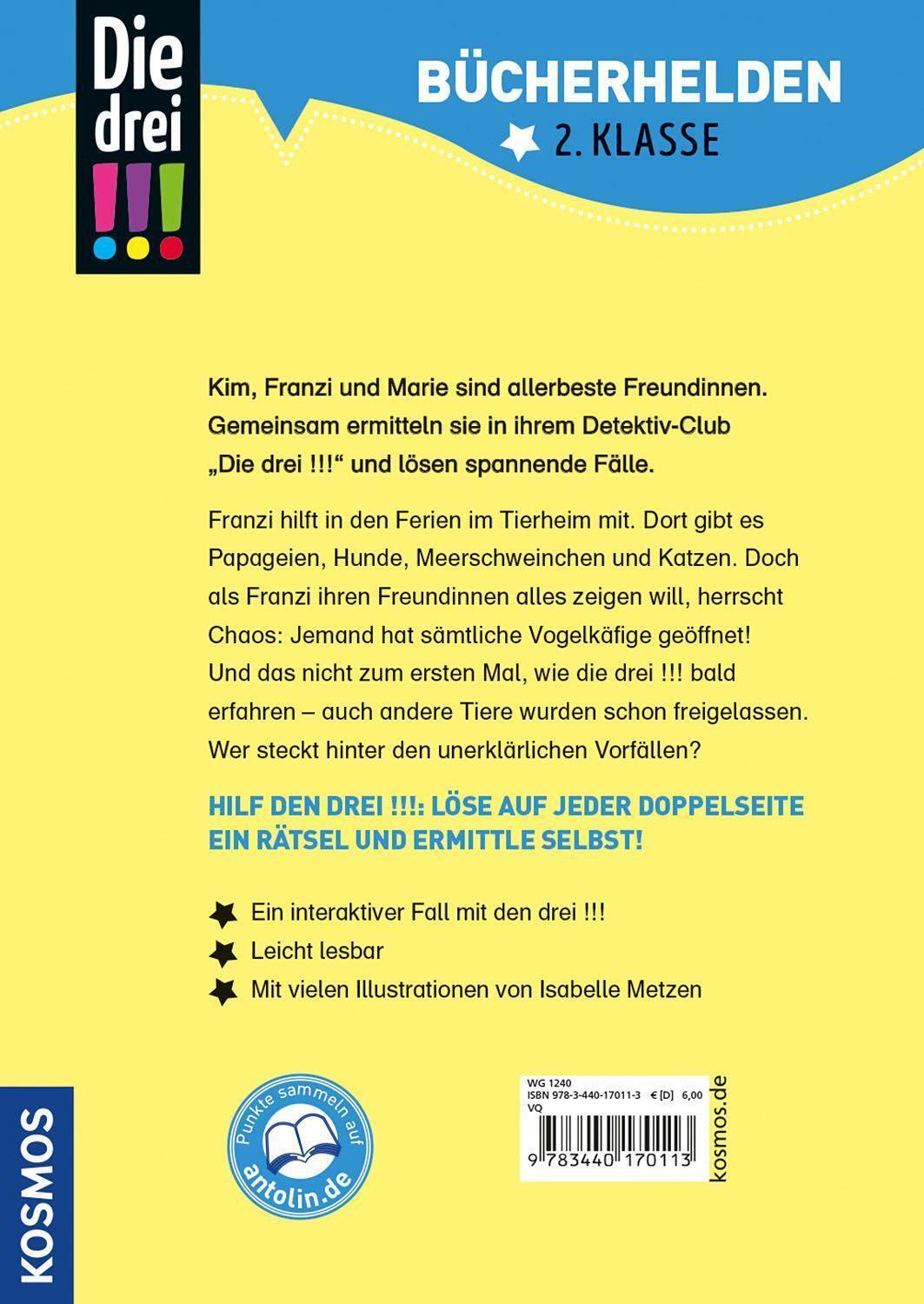 Thumbnail - Anne Scheller | Die Drei , Bücherhelden 2. Klasse, Chaos Tierheim |