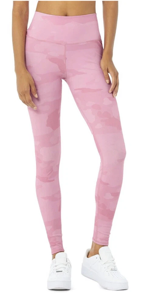 ALO Yoga Vapor High Waisted Camo Pink Leggings Women's Size Medium