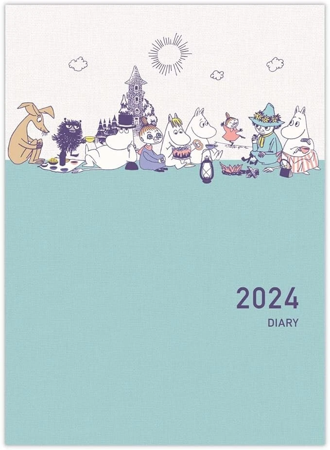 Japan Hallmark MOOMIN Planner 2024 A5 Monthly Family Planner | eBay