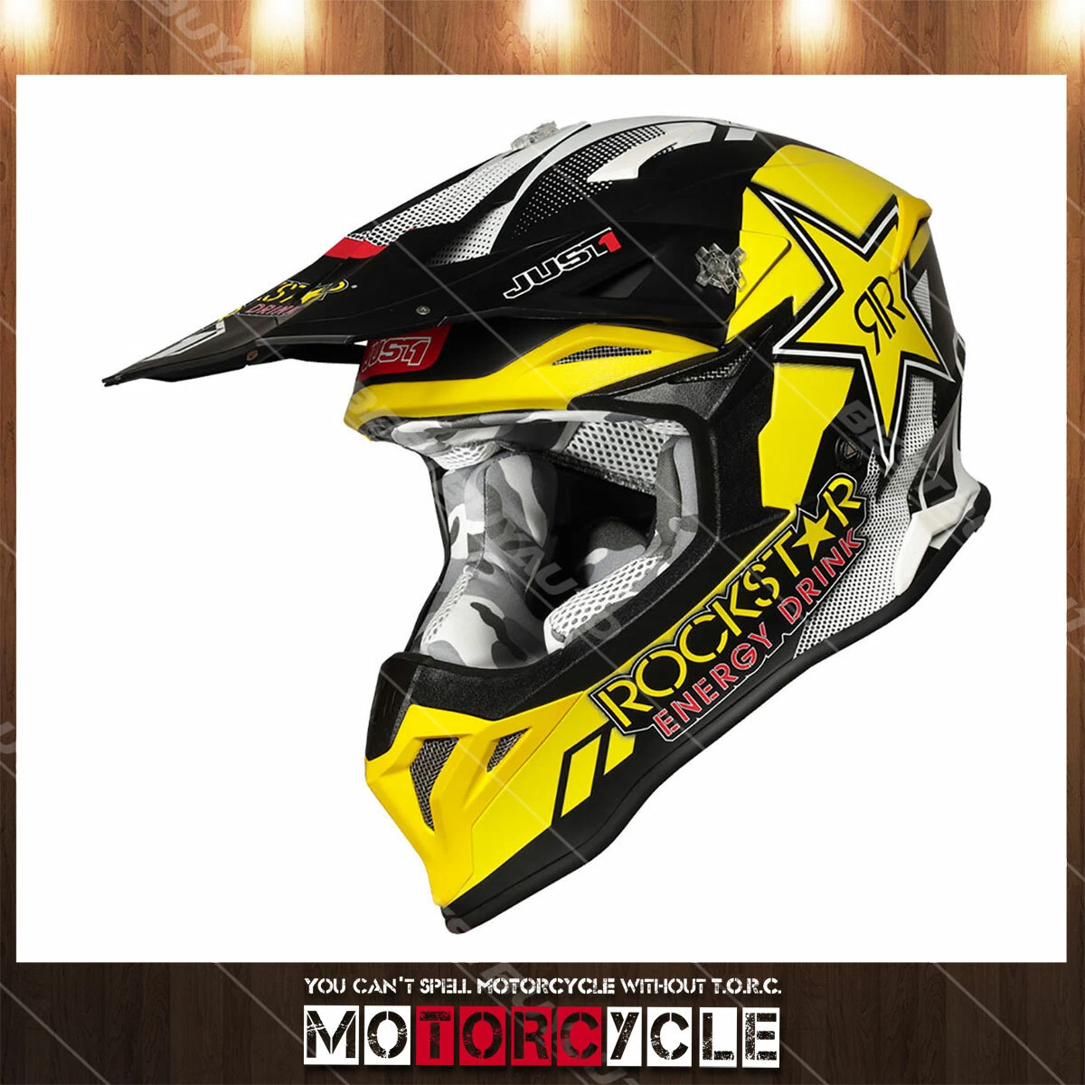 Rockstar energy dirt bike helmet sales