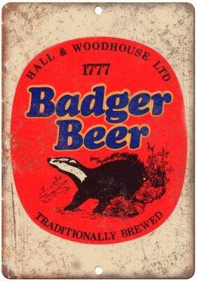 Badger Beer Hall & Woodhouse Man Cave Décor Ad Reproduction Metal Sign ...
