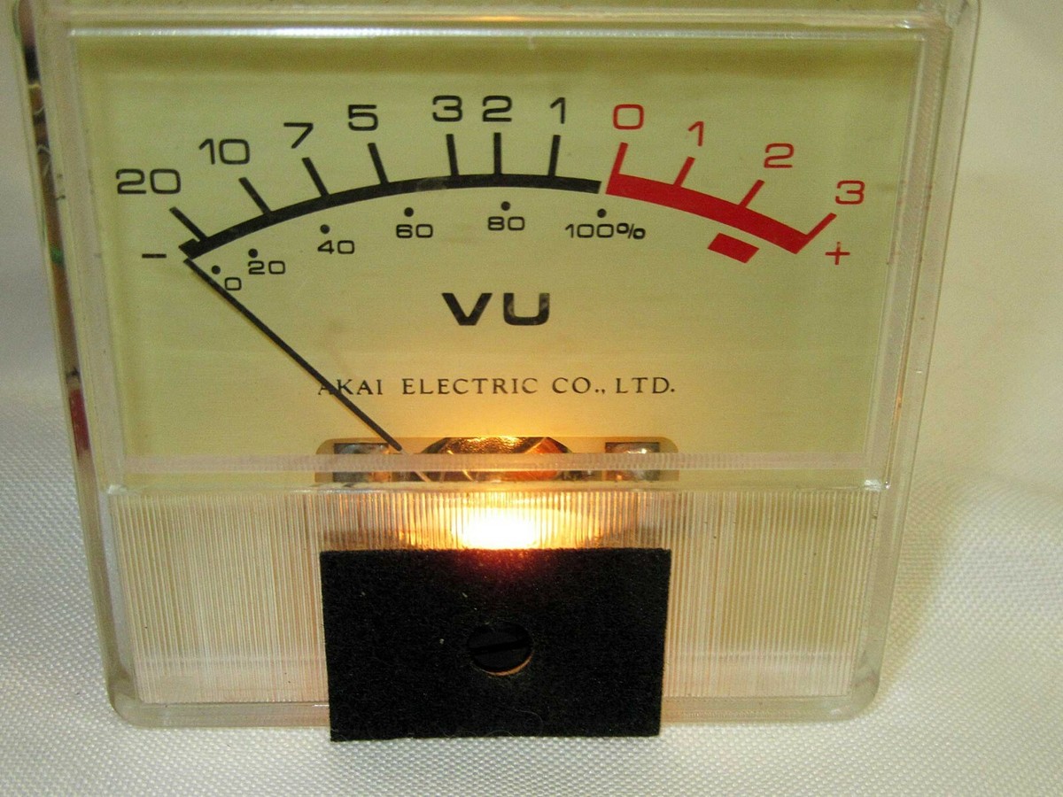 1127 AKAI カセットデッキ VUメーター付き 1) VU Meter for Akai GX-270D Reel to Reel Tape Deck Player