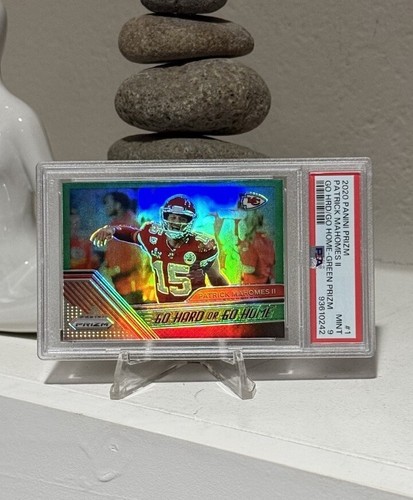 2020 Patrick Mahomes II PSA 9 Prizm Go Hard or Go Home Green Prizm #1 Panini