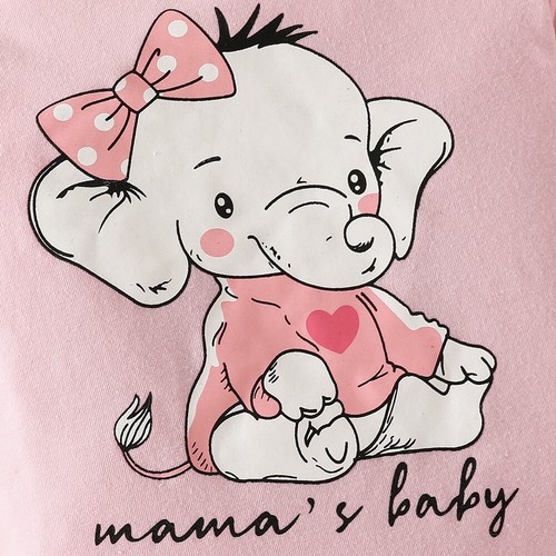 3PCS Newborn Baby Girls Elephant Romper Tops Pants Headband Outfit Set Clothes - Picture 11 of 17