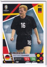 Topps Euro 2024 Match Attax Carte Légende LEG 1 Matthias Sammer LEG1 Allemagne