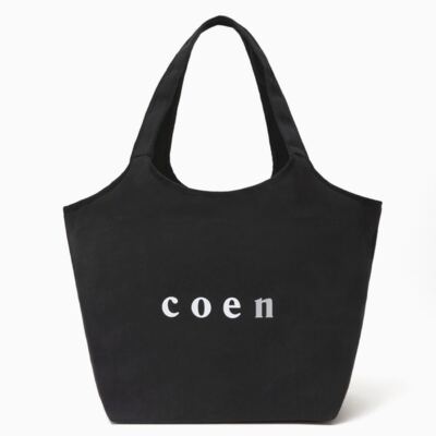 COEN big tote bag H29×W50×D25cm BLACK Novelty BAG Book