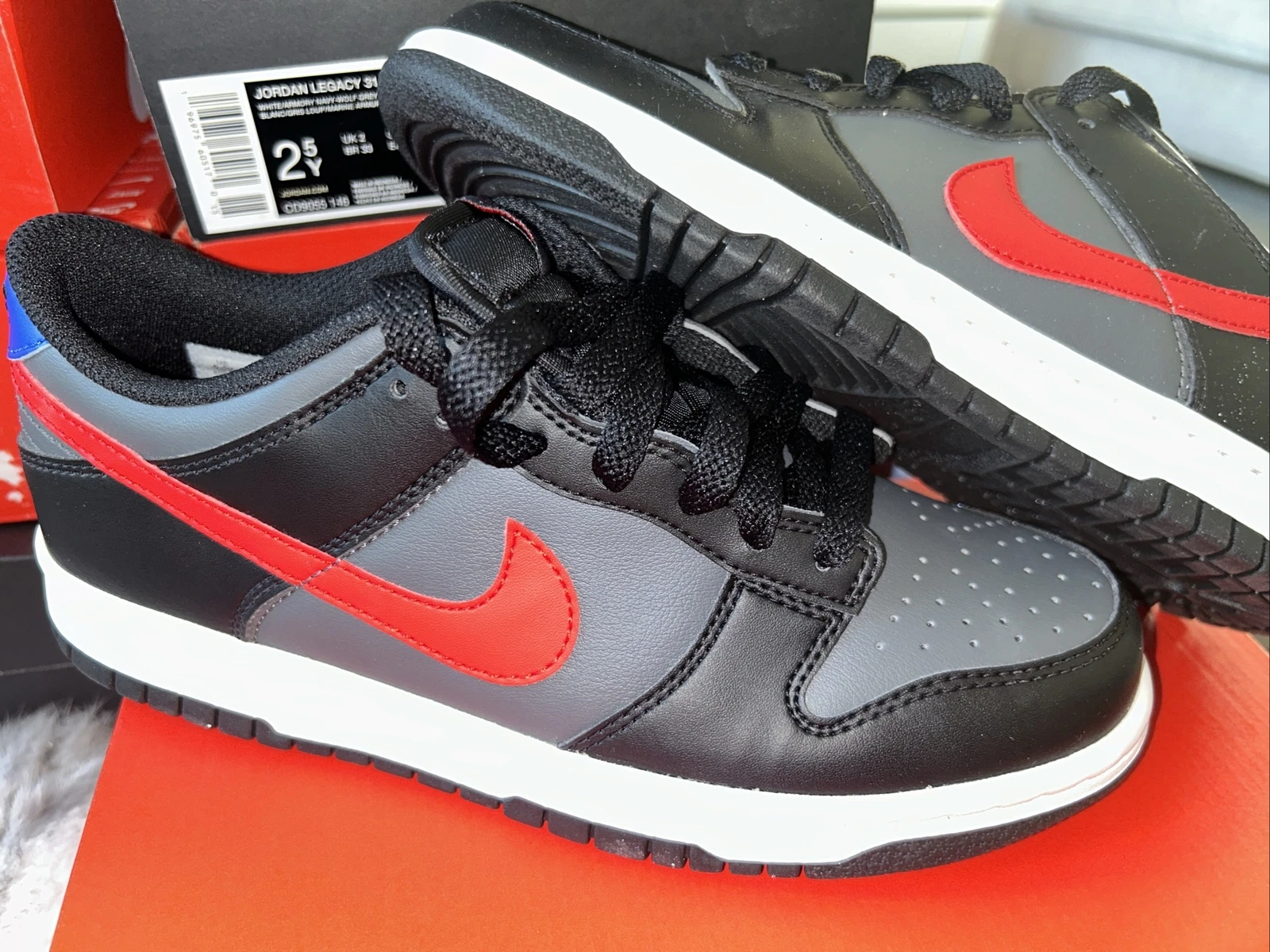 Nike Dunk Low Uk taglia 5 5 euro 38 5 BELLI COLORI IN SCATOLA APERTA ORIGINALI AUTENTICHE