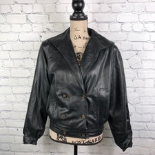 Loewe $3600 Black Nappa Leather Vintage Jacket 38