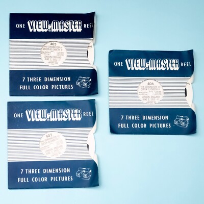 The Coronation of Queen Elizabeth II 1953 3D Viewmaster 3 Reels Royalty History