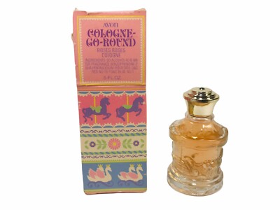 Vintage Avon Cologne-Go-Round Roses Roses Cologne Oz