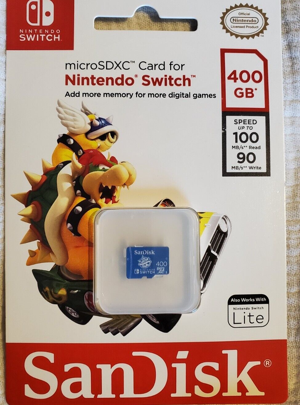 SanDisk 400 GB Nintendo Switch Micro SD XC Card Flash Storage