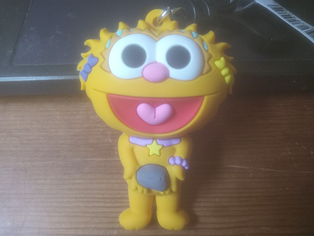 123 Sesame Street Series 2 Figural Bag Clip 3 Inch Zoe with Rocco