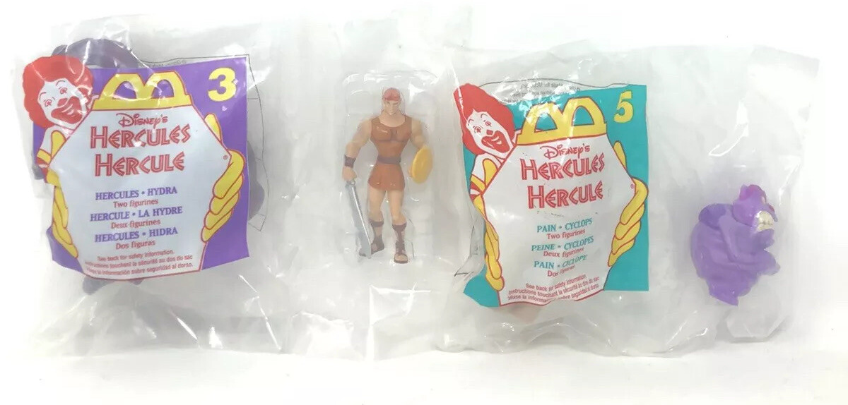 McDonald's Happy Meal Toys VTG 1996 NIP #3 Hercules/Hyrda & #5