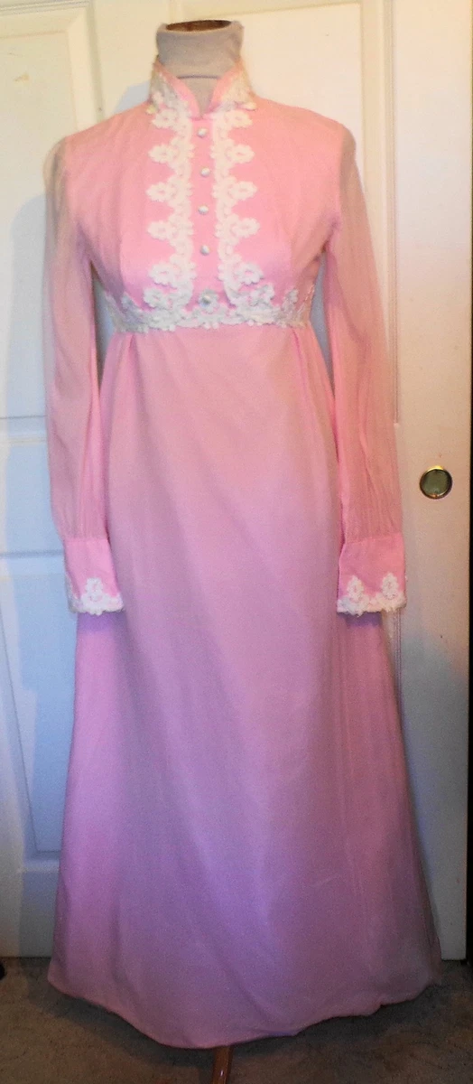 PINK Empire Waist Pink Vintage Dresses for Women for sale