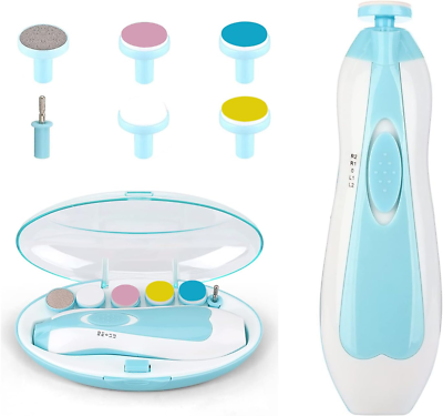 #ad Baby Nail File Clippers Electric: Baby Nail Trimmer Electric Kit Fingernails Toe $10.79
