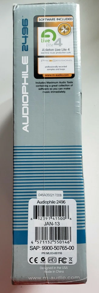 M-AUDIO AUDIOPHILE 2496 SOUND CARD (Sealed) - Image 4 of 4