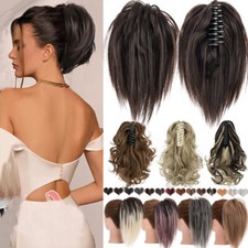 Lockig Dick Klammer Clip In Haarteil Zopf Pferdeschwanz Haarverlängerung Dutt DE