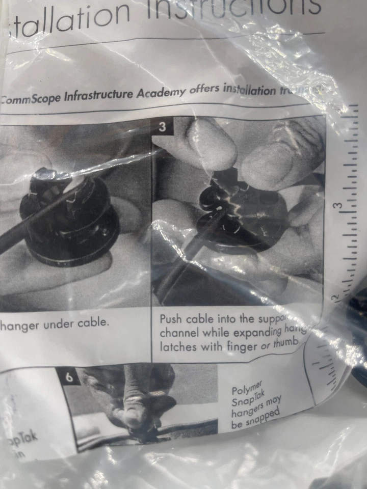 LOT of 31 Commscope Kit of 10 SSH-47 Snaptak Adjustable Hanger - Image 4 of 4