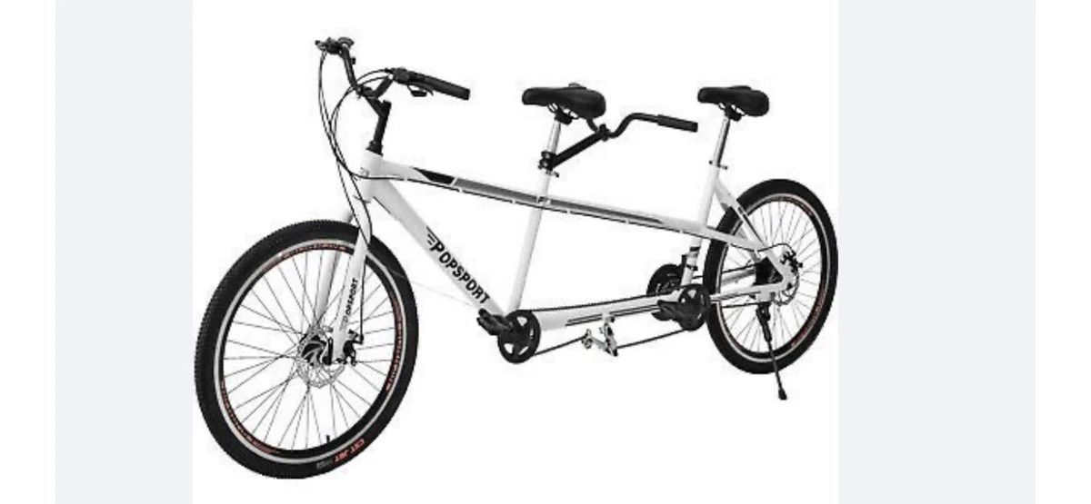 Popsport tandem cheap bike