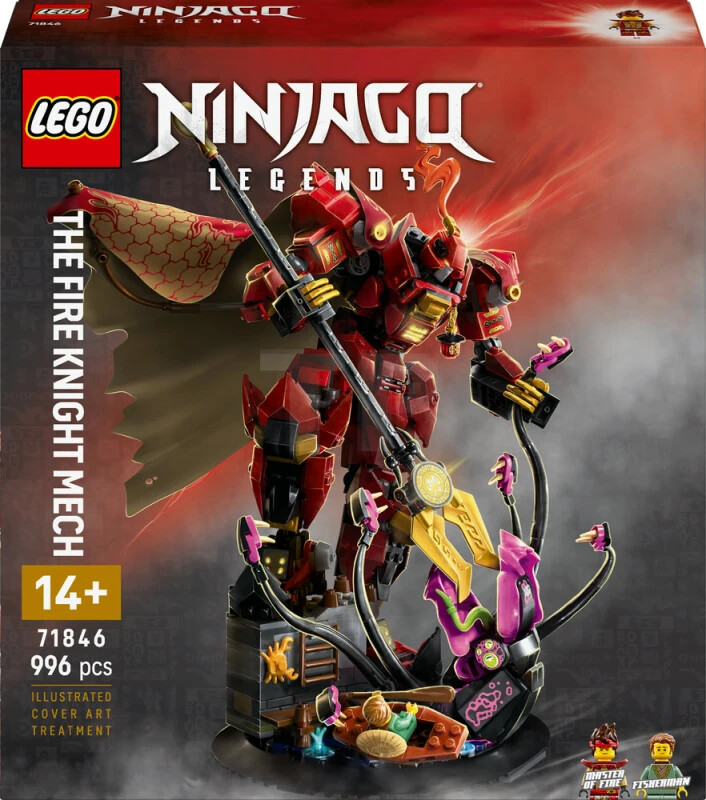 LEGO NINJAGO The Fire Knight Mech 71846 Building Toy Set Kai