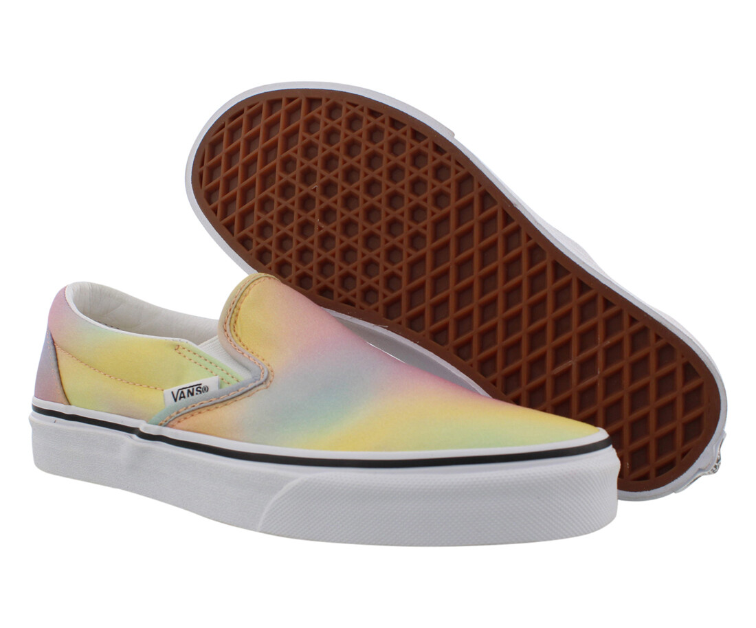 vans rainbow white