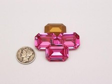Rose GF 20x15mm Vintage Swarovski Art 4610 Rectangle Stones
