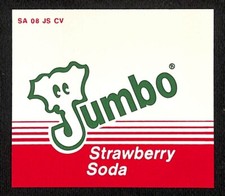 Jumbo Strawberry Soda Plastic for Retail Peg Board / Shelf Sign ? Elephant
