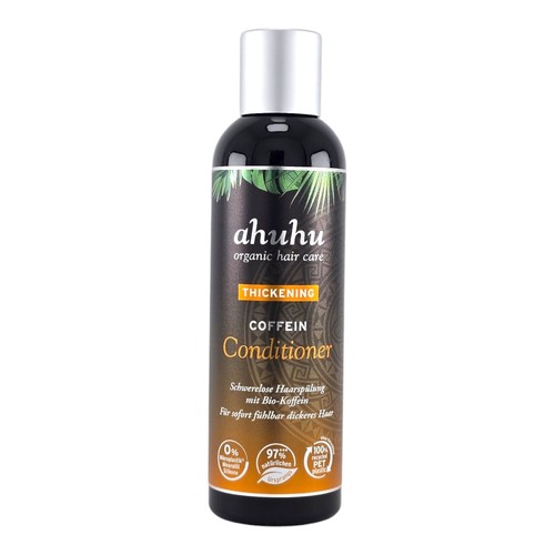 Ahuhu Acondicionador de cafeína espesante orgánico para el cuidado del cabello 200 ml - Imagen 4 de 6