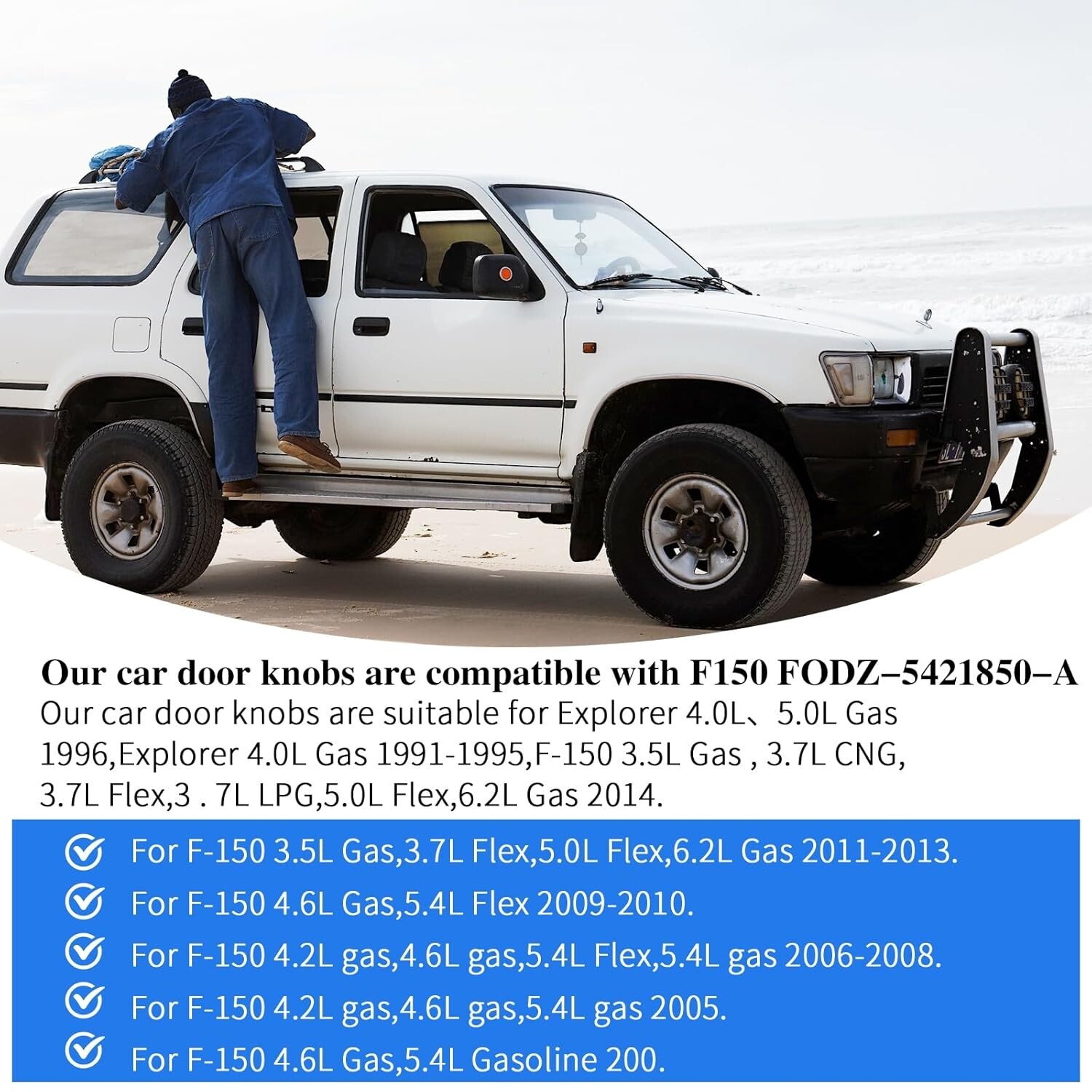 1 Pc or 2 Pc Car Door Lock Knobs for F-150, Black Replacement Pins for Most Cars