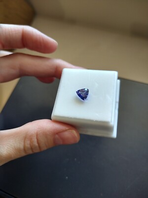 1.0ct Average  7x7mm Trillion Cut Tanzanite
