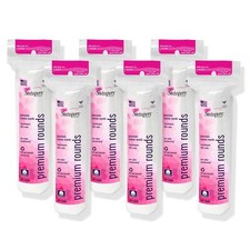 Swisspers Premium Cotton Rounds 100 Count 6-Pack 100 Pure Cotton