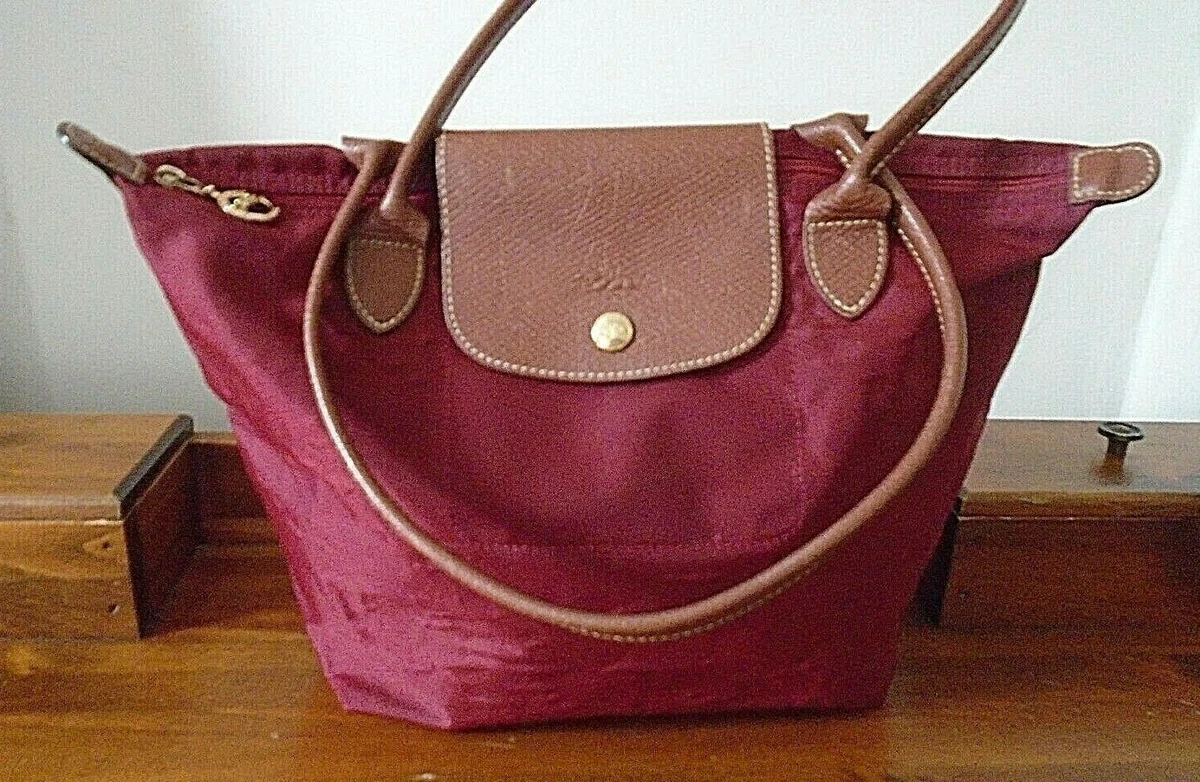 Longchamp burgundy Small Le Pliage Original Tote Bag