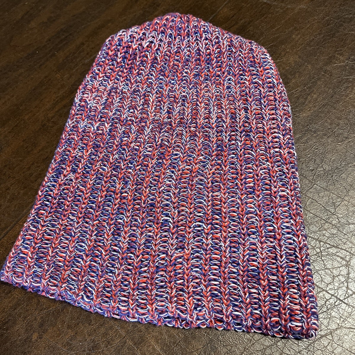 Love Your Melon Knit Slouchy Beanie Red White Blue | eBay display picture 3