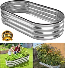 Galvanized Raised Garden Bed Kit,Galvanized Planter Garden Boxes Outdoor,